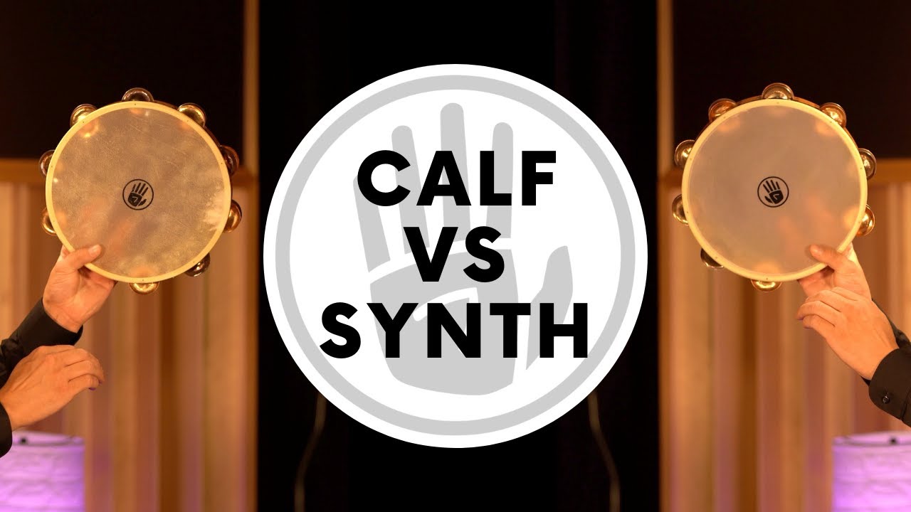 Calf VS Synthetic Tambourine Heads | TC1 and TC1S Comparison Sound Sample