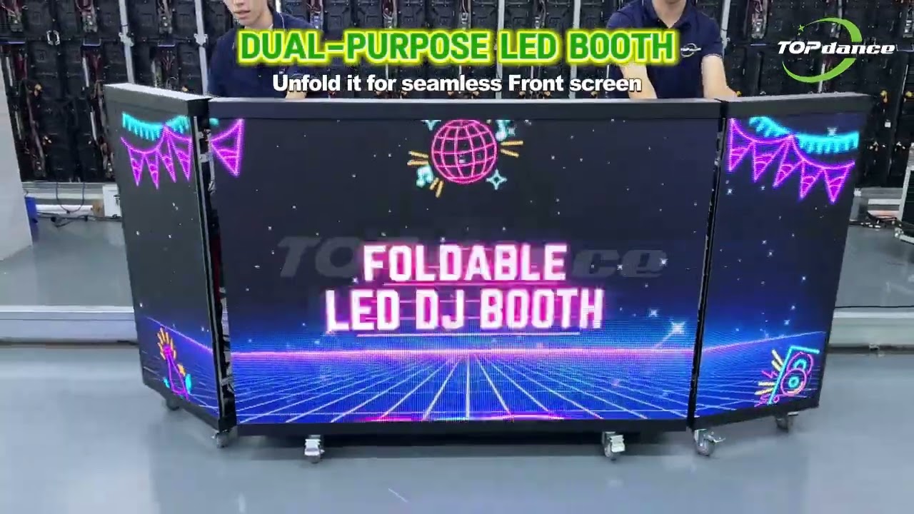 Представляем новую складную LED-диджейскую стойку от TOP DANCE GROUP для гастролирующих диджеев
