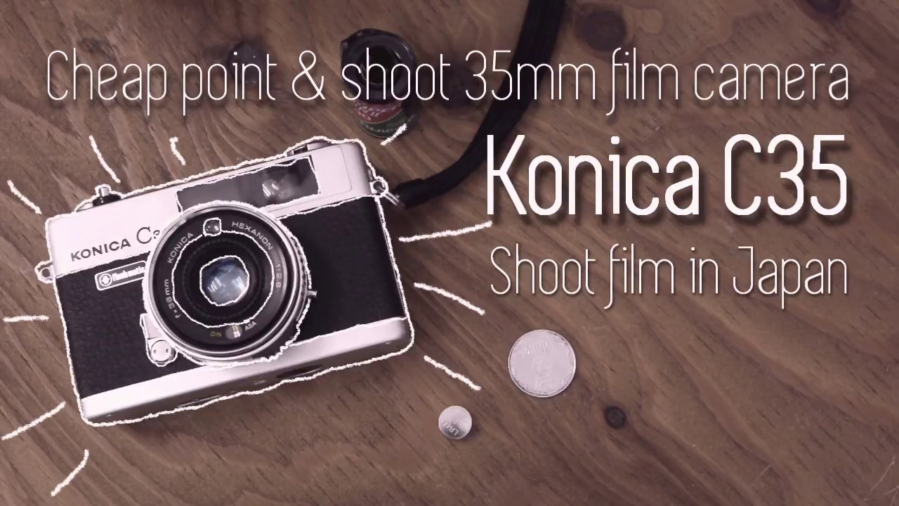 How to use konica C35 Load Film & Test Shoot cheap 35mm film camera