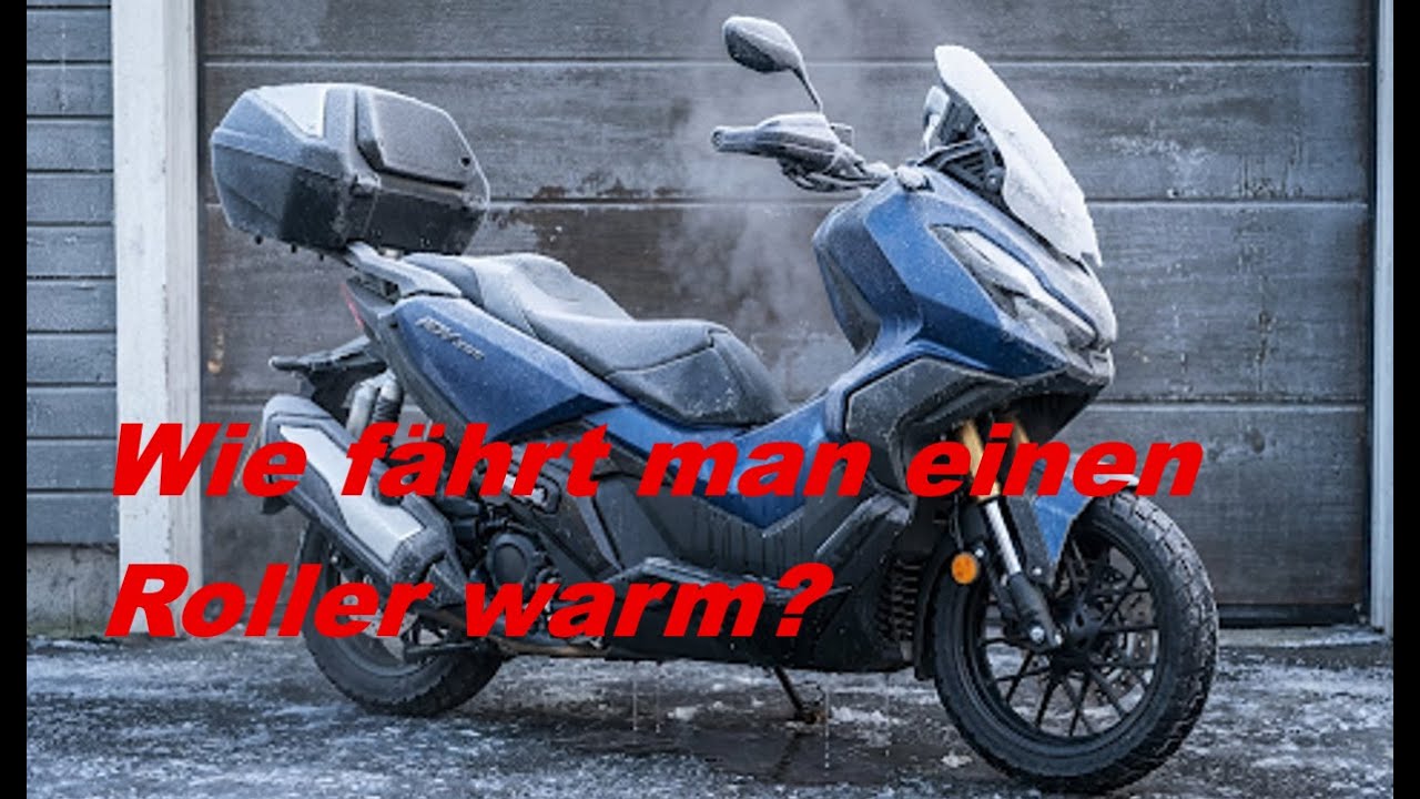 Wie fährt man einen Roller warm?