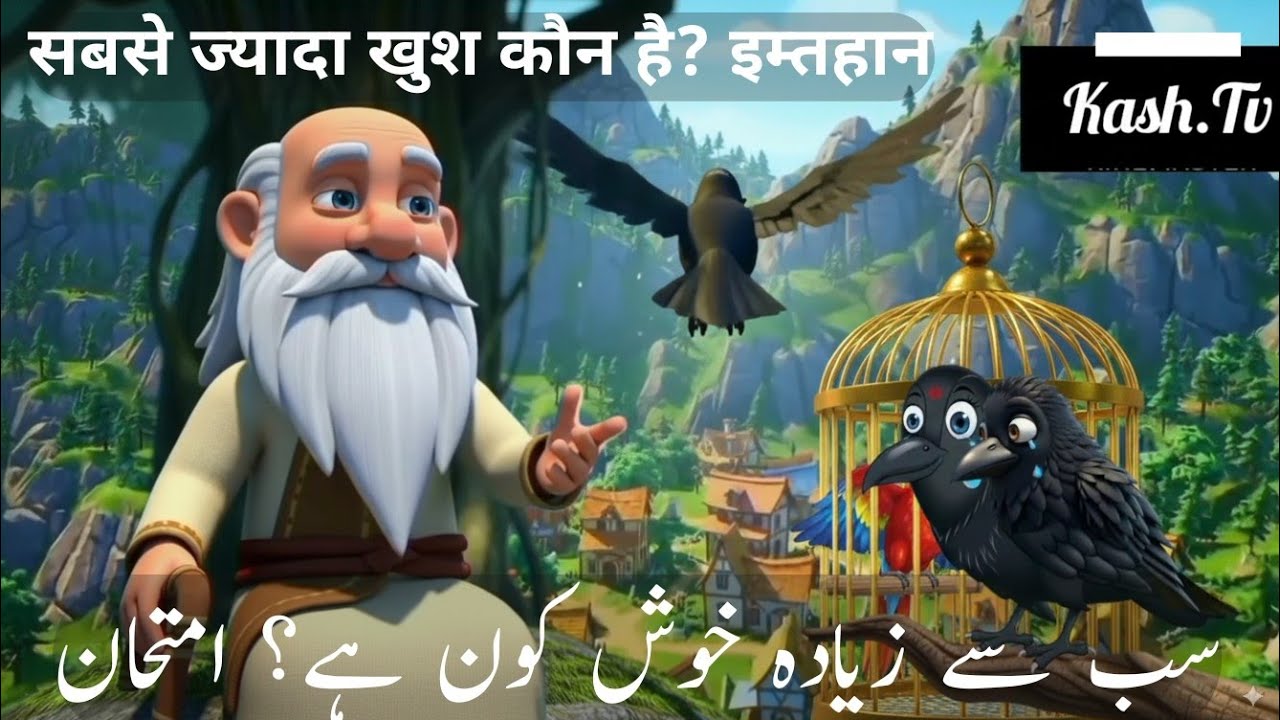 “The Crow Who Found True Happiness | Heart Touching Moral Story in Hindi”---