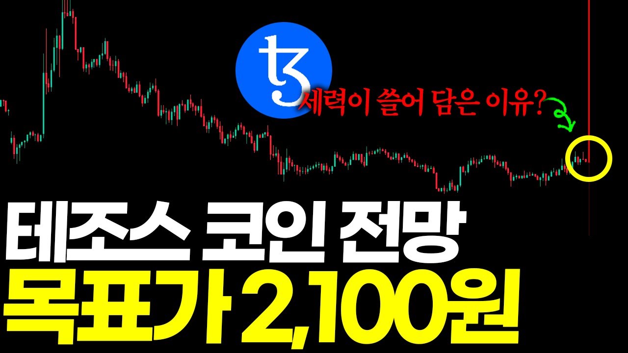 테조스 목표가 2,100원 돌파 시기 전격 공개! 당신만 모르는 800원대 테조스의 비밀!