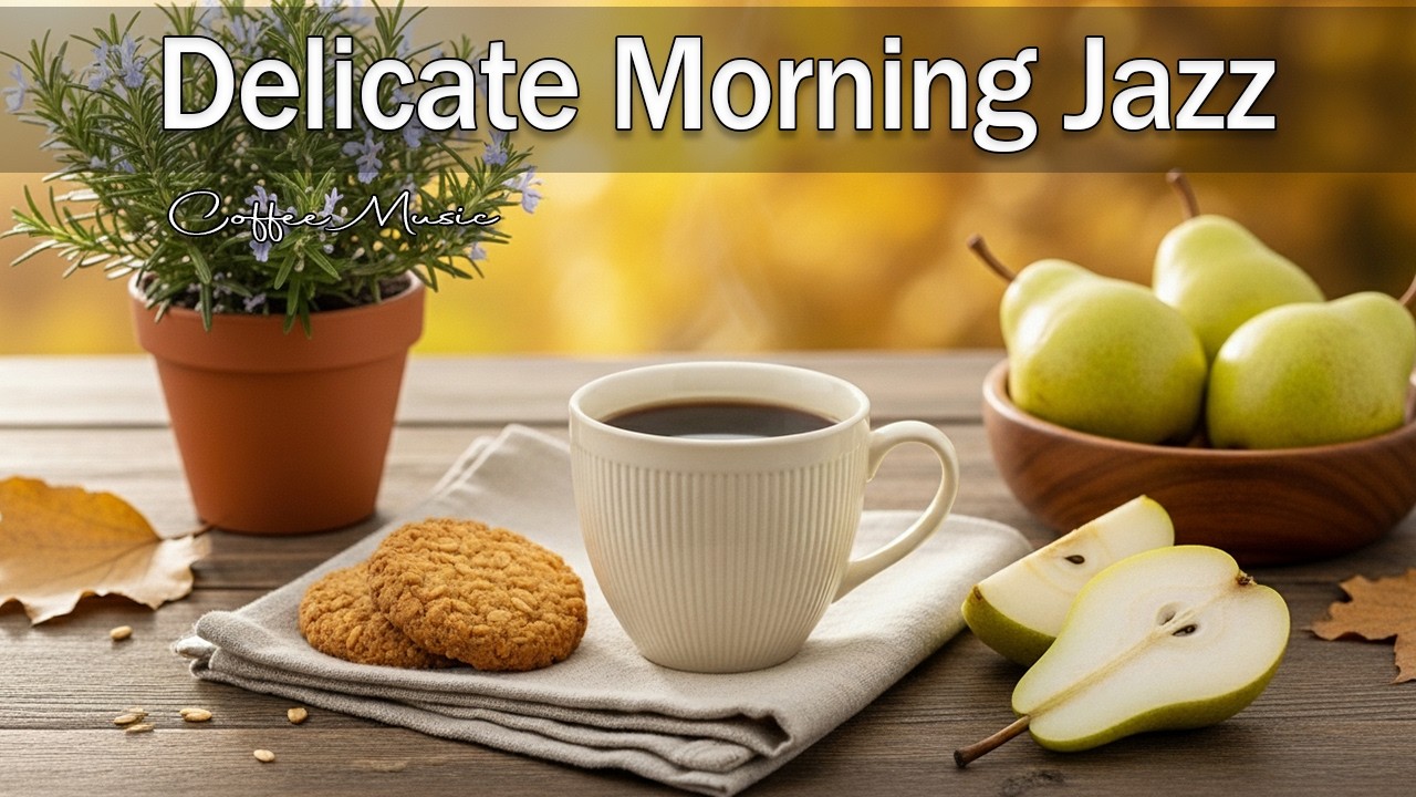 Delicate Morning Jazz 2026 ☕🌸 Morning Cafe Jazz & Positive Bossa Nova Instrumental for Study, Work.