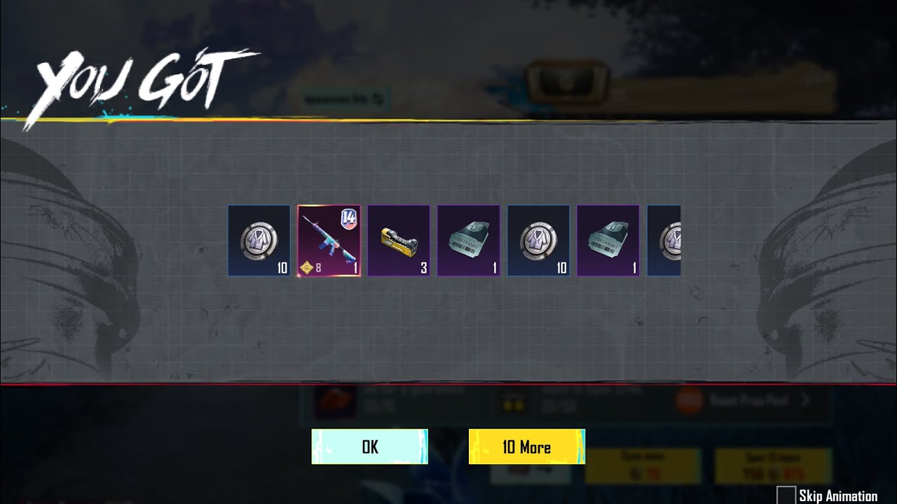 Pub g bgmi a17 rp crate opening free rewards 100uc spent no luck a17 rp ….no play
