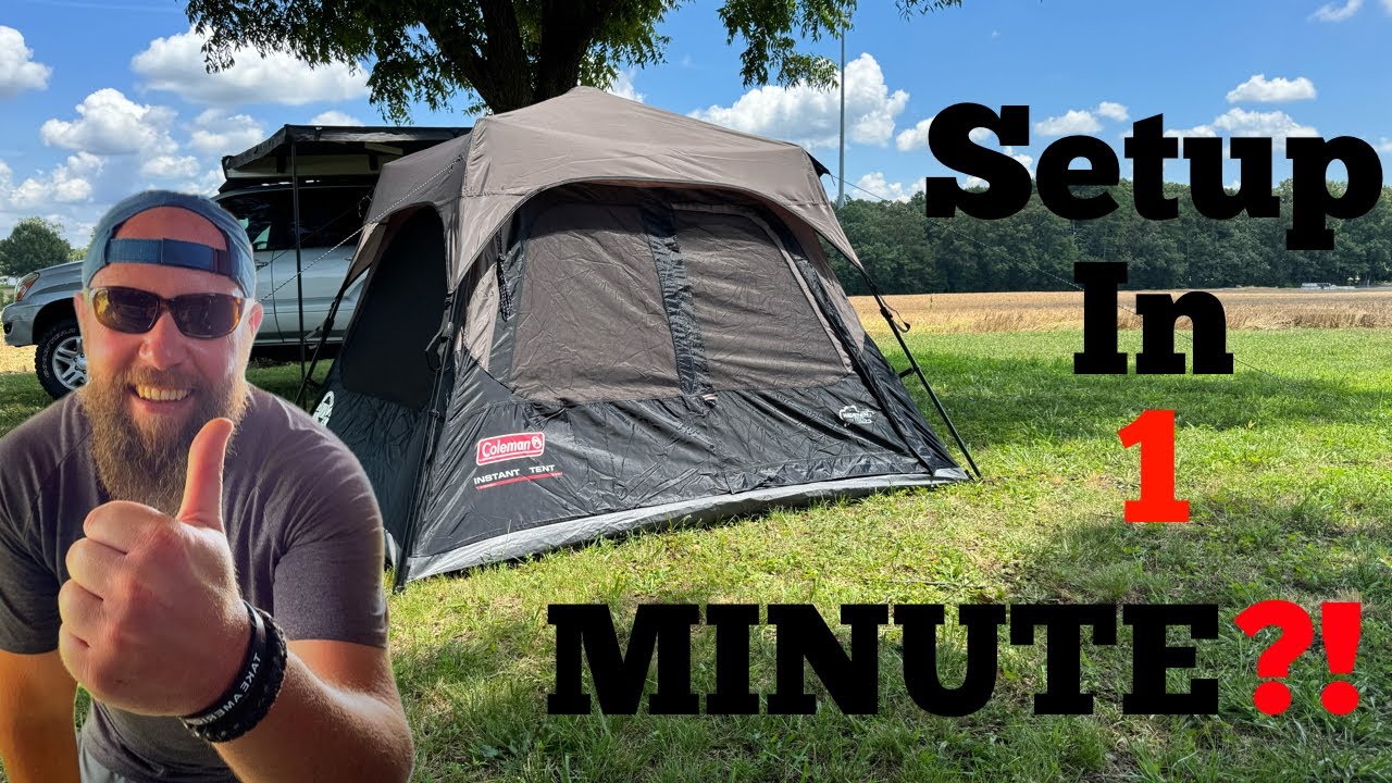 Coleman Instant Tent 4P Review | Is This The EASIEST Setup Tent for Camping??
