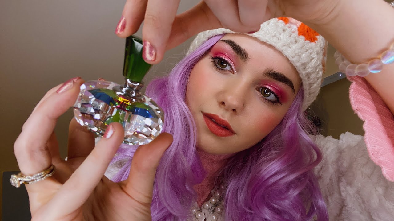 Vintage Perfume Bottles + Soft Sounds 💕 asmr