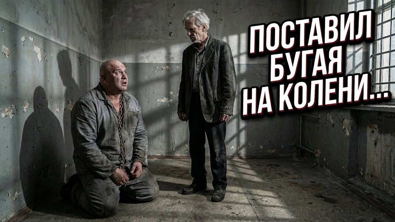 Наглый качок наехал на деда в камере, не зная что он выжил в 90-е. Зона встала на УШИ...