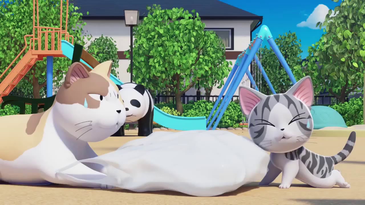 子猫のチー: こねこのチー ポンポンらー大冒険 3期 第21話 「チー、またハトをねらう」Season 4 Episode 21