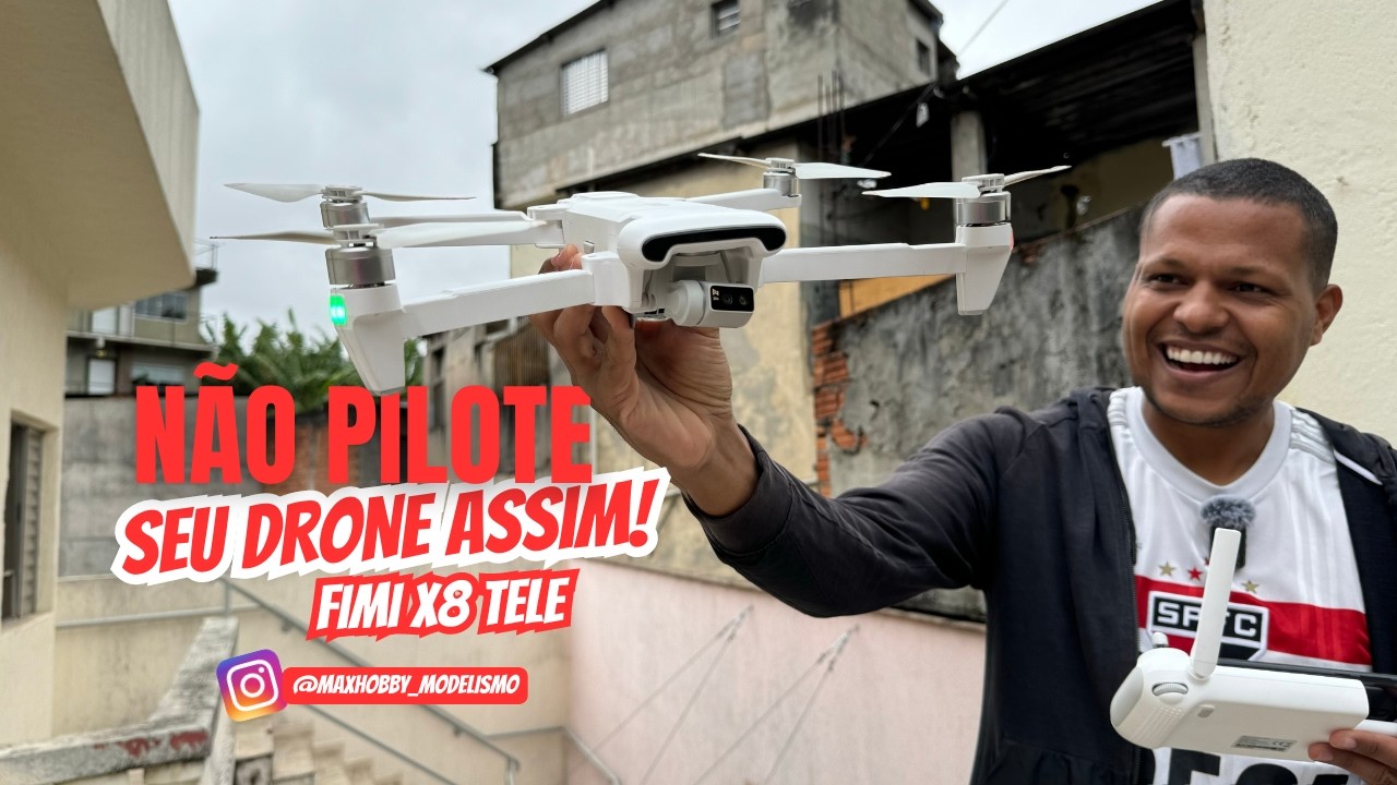 Testei o FIMI X8 TELE na Comunidade | Será que Funcionou Perfeitamente?