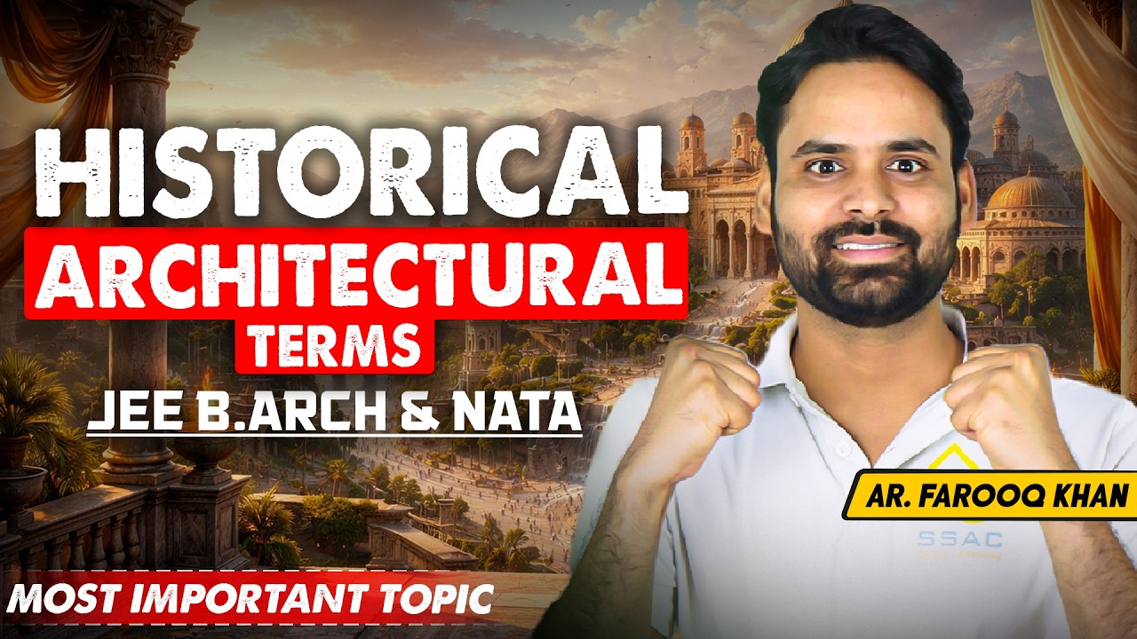 Historical Architectural Terms for JEE B.Arch & NATA 🔥| You WILL loose marks if you miss this‼️