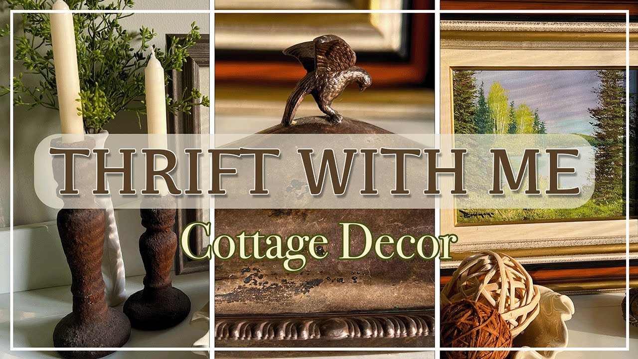 *NEW* THRIFTING COTTAGE HOME DECOR + ESTATE SALE FINDS!  | BUDGET FRIENDLY HOME DECOR