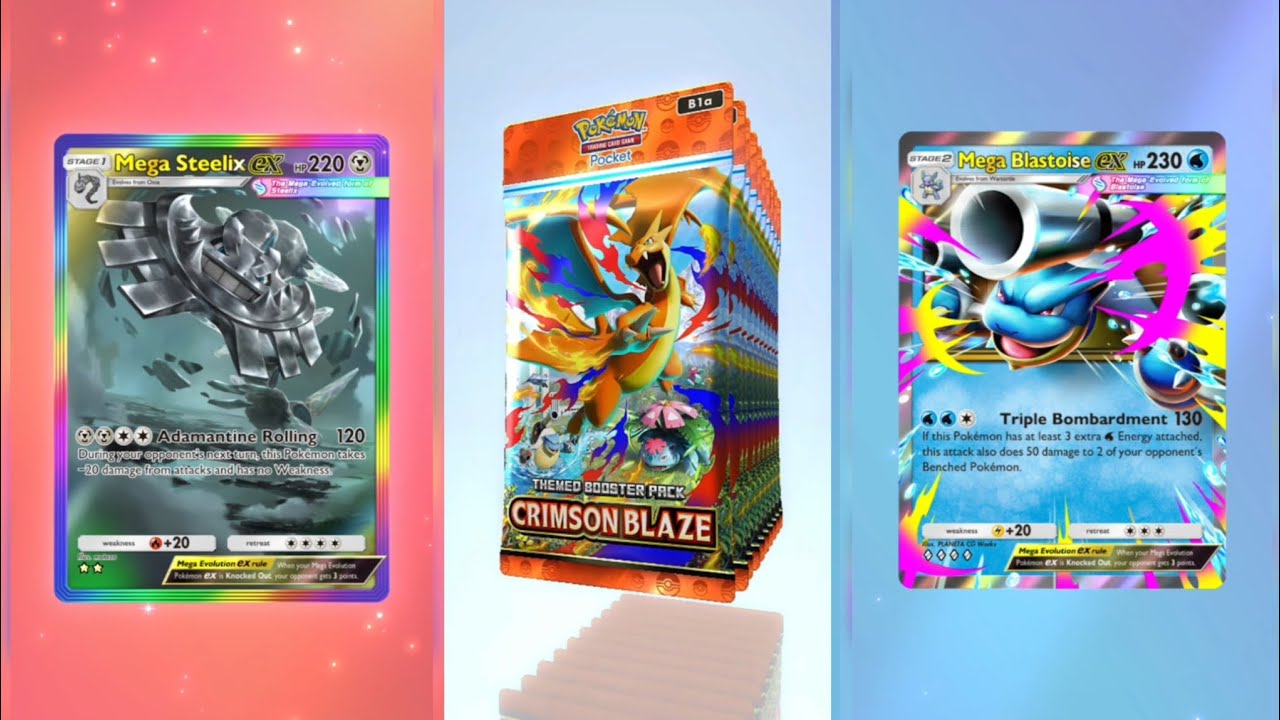 Opening 50 packs of *NEW* CRIMSON Blaze Pack (Main acc) in Pokémon TCG Pocket #gaming