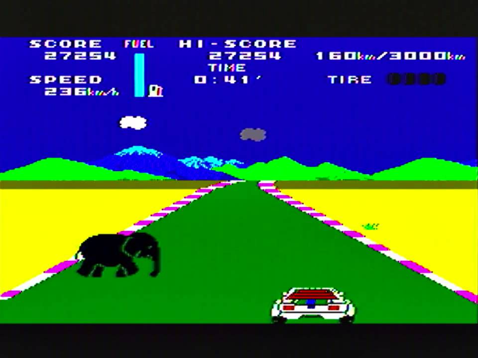 サファリレース（SG-1000、SC-3000）　クリア動画