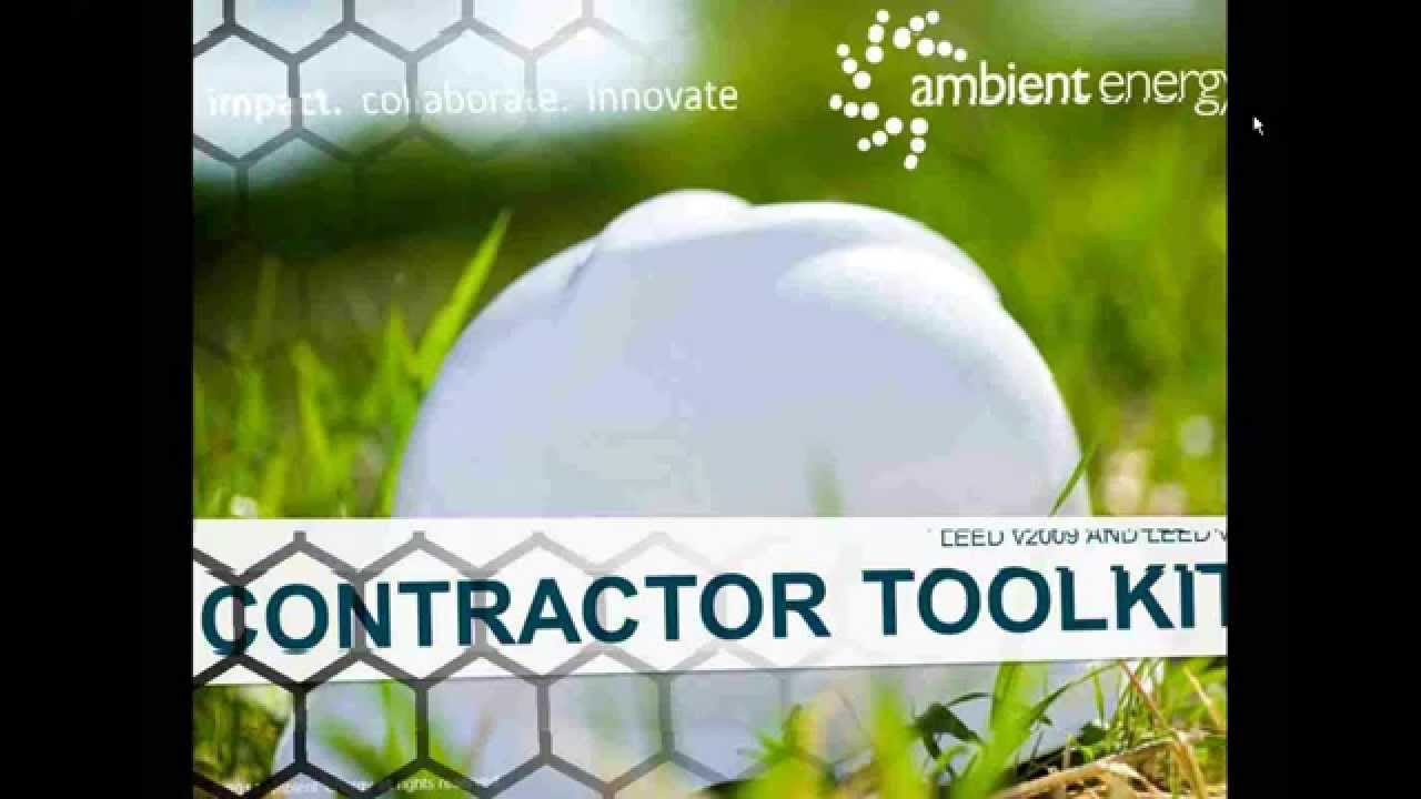 Ambient Energy Contractor Toolkit Advertisement