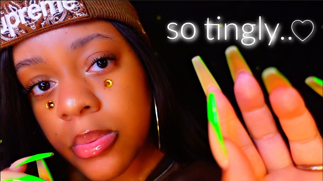 ASMR ♡ Mouth Sounds & Face Touching 😴✨(Endless Tingles!!)