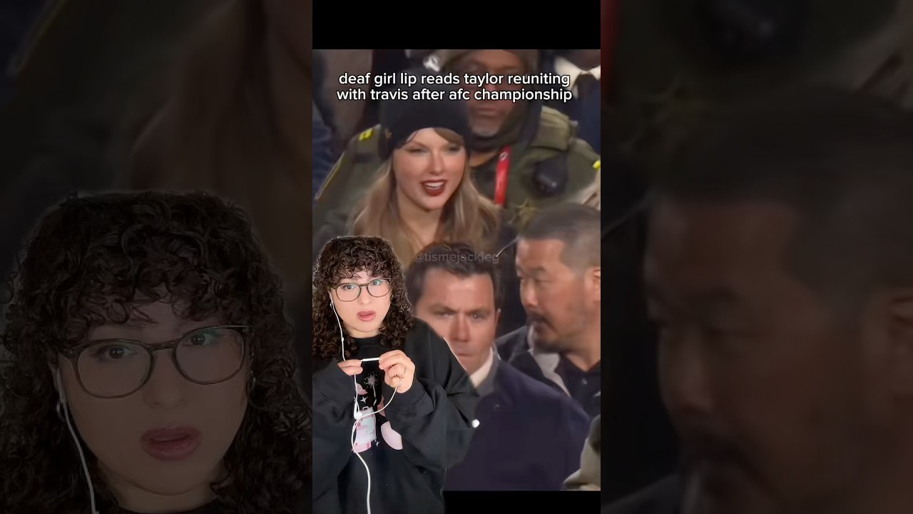*plays So High School* #taylorswift #traviskelce #taylorandtravis #lipreading #lipreadinggirl #deaf