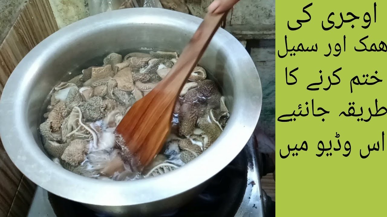 How To Clean Ojri Without Smell/Ojri Saaf Karne ka Asan Tarika/by cooking with our family