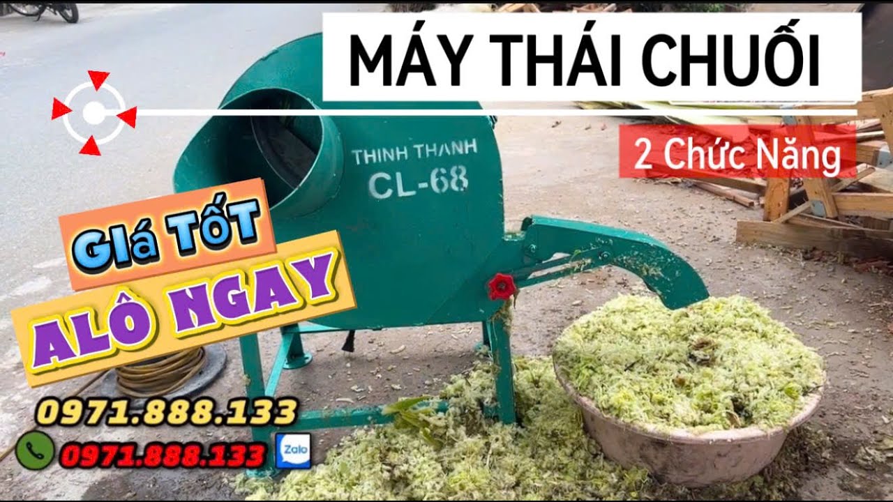 Máy Thái Và Băm Chuối 2 Chức Năng- Bà Con Tự Làm Ở Nhà Dễ Dàng
