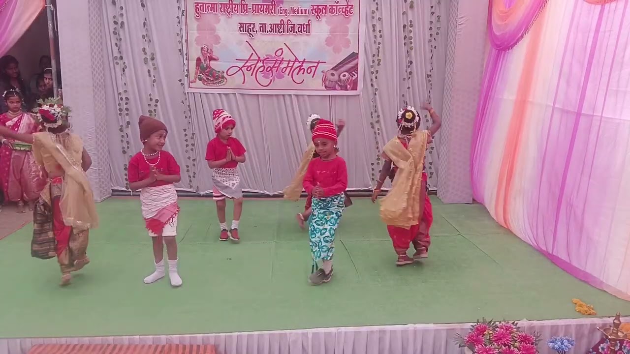 Aai tuz deul dance by convent students #dance #traditionaldance #aaituzdeul #bhavanidance #kidsdance