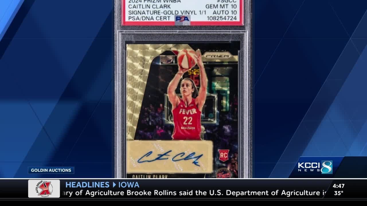 Rare Caitlin Clark basketball card sells for record $366K at auction