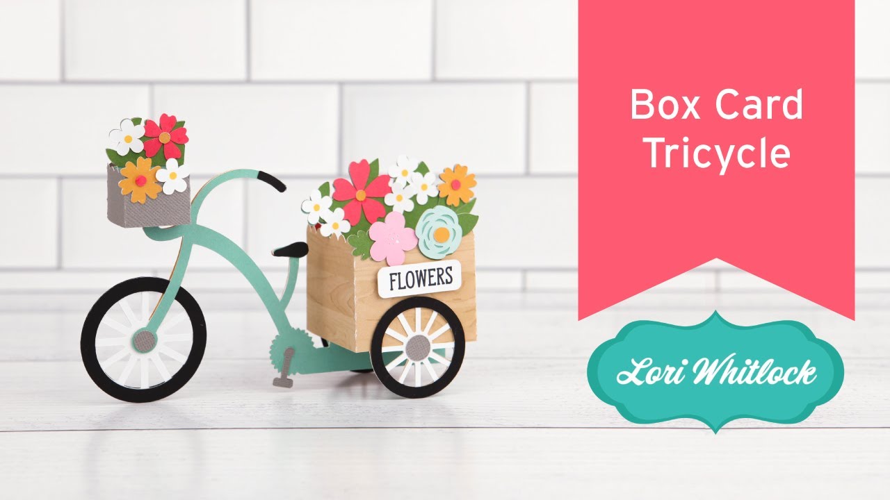 Box Card Flower Tricycle