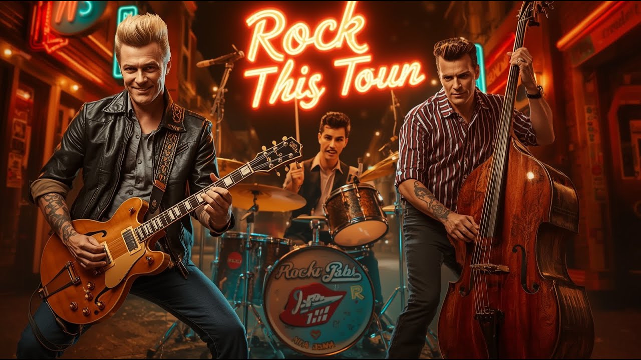 Rock This Town (Stray Cats) &mdash; Explosive Rockabilly Revival (Grease & Riffs )