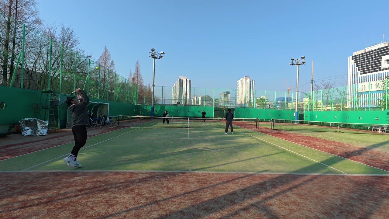 초보 복식 테니스 실전 경기 #06(찬호,황용) 🎾 동호인 2년차 플레이 (26.1.4)
