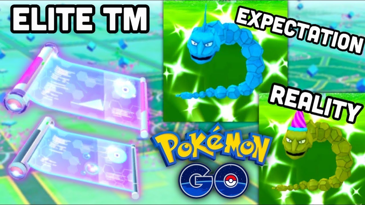 Elite TM image & discussion for Pokemon GO | Costume Onix & Dragonite | My Legacy Pok&eacute;mon