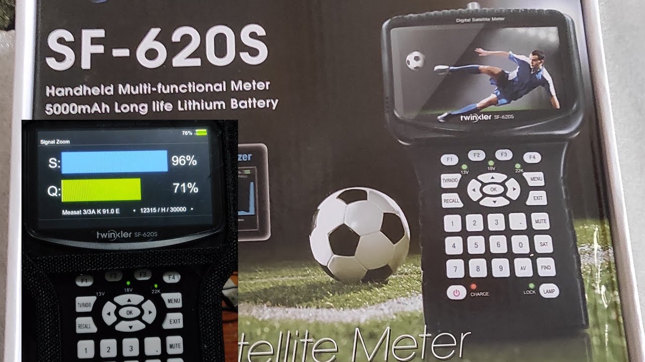 Twinkler SF620s satellite finder New software Zoom signal#satfinder #dishtv #dishtips