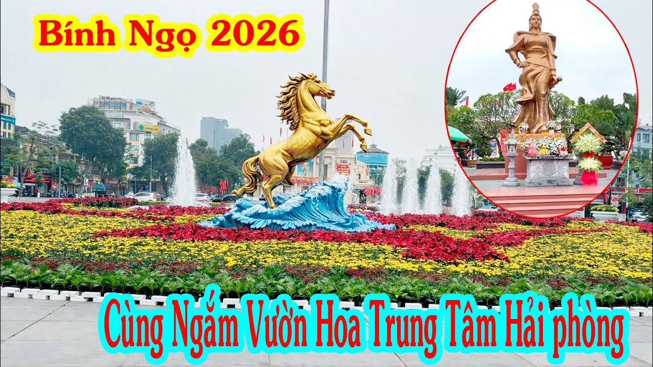 Rực rỡ vườn hoa Nhà Hát Lớn    Hải phòng chào đón Bính Ngọ 2026#haiphong #taphoadonghieu 