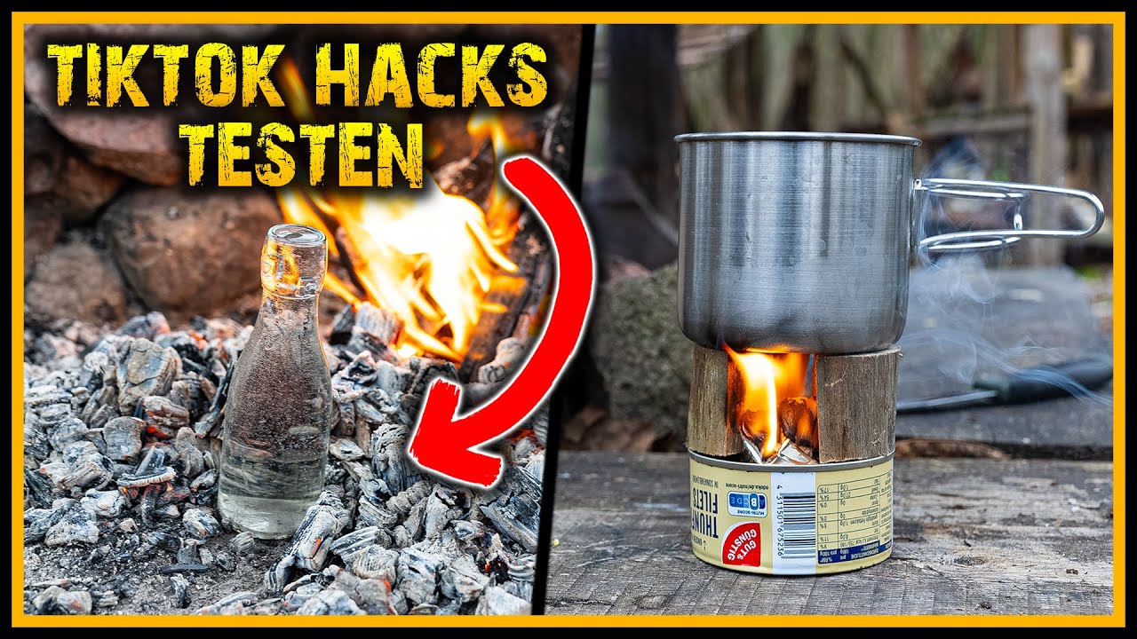 Krasse Tiktok Survival Hacks im Test - Sinnvoll oder komplett fürn Arsch? - Bushcraft Outdoor