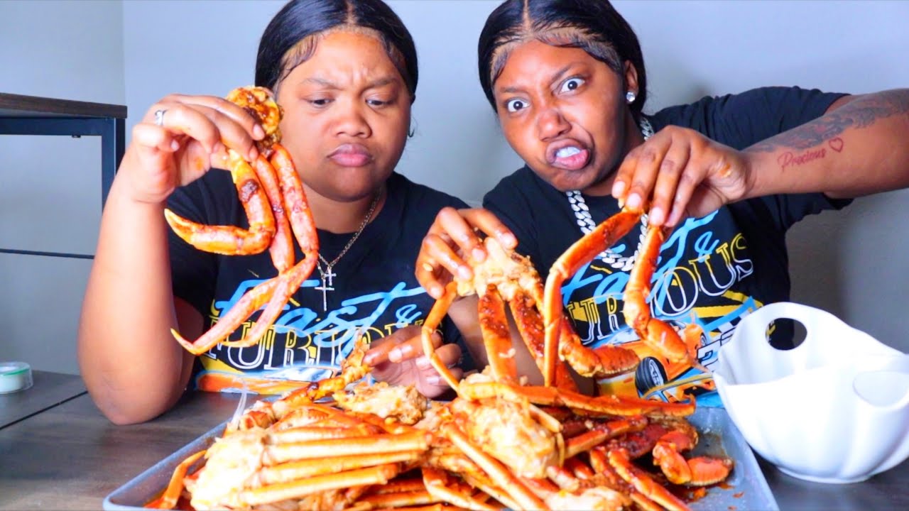 ONLY SNOW CRAB SEAFOOD MUKBANG 🫣