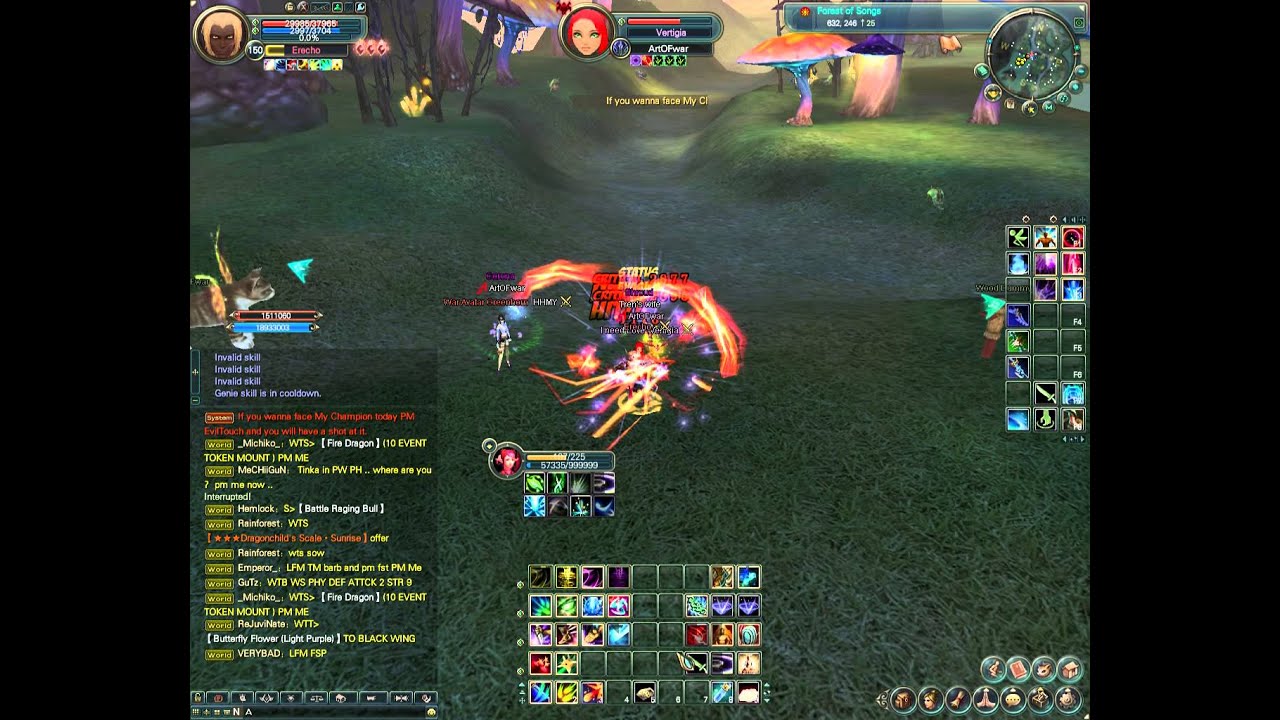 Epic Perfect World Erecho ( Dragon Sin ) vs Vertigia ( Full R8 ) Seeker