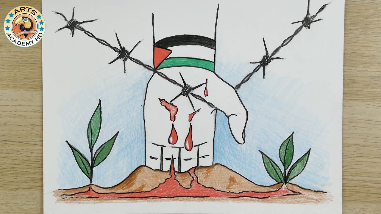 رسم عن فلسطين  | فلسطين |  القدس | Palestine  drawing