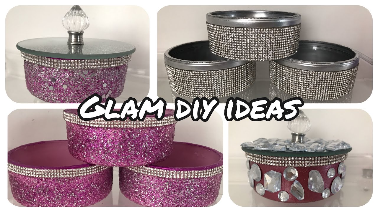 CRAFT IT 3 WAYS | TRASH TO TREASURE | TRASH TO GLAM | GLAM DIY HOMEDECOR