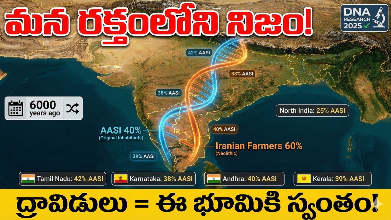 మన DNA లో దాగిన 6000 సంవత్సరాల రహస్యం! | వీళ్ళు చెప్పని నిజం ఇదే | ద్రావిడుల అసలు మూలం!