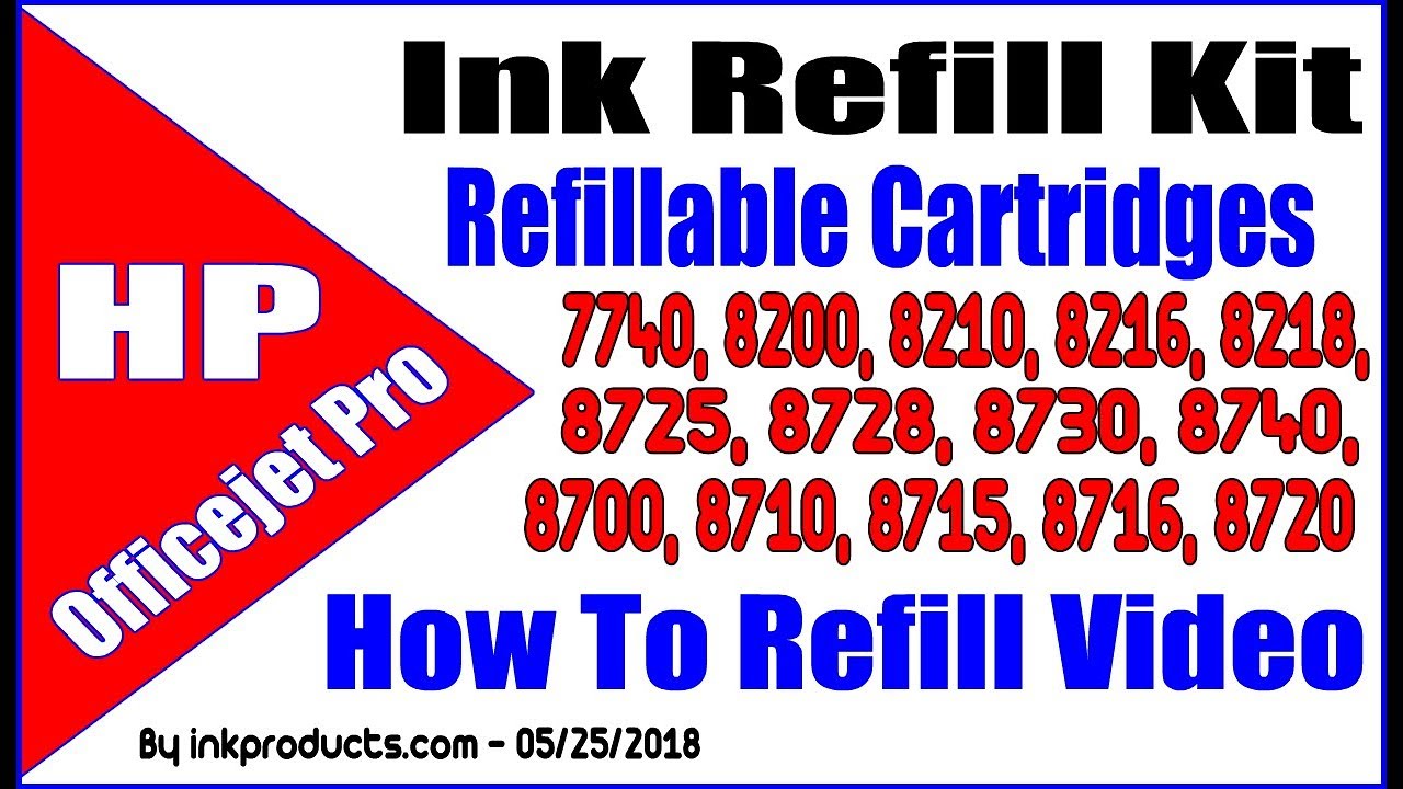 Ink Refill Kit For HP 952 Cartridges With Refillable Cartridges