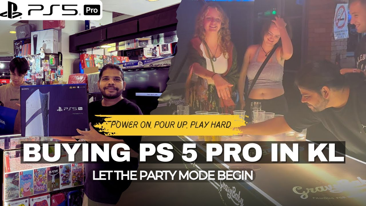 Buying PS5 PRO in Kuala Lumpur 🇲🇾 | Wild PartyNight in KL | Play Station | Bukit Bintang | Malaysia