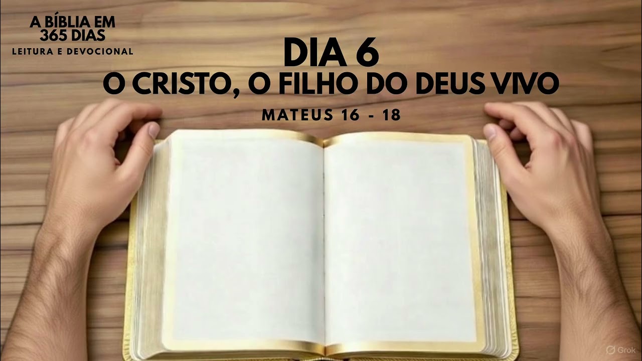 DIA 6 - O CRISTO, O FILHO DO DEUS VIVO