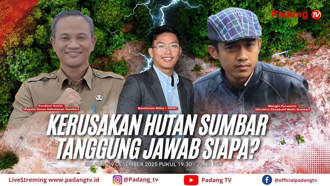 🔴LIVE :Dialog Detak Sumbar - Gubernur Sumbar Protes Kemenhut Serampangan Keluarkan Izin Lahan