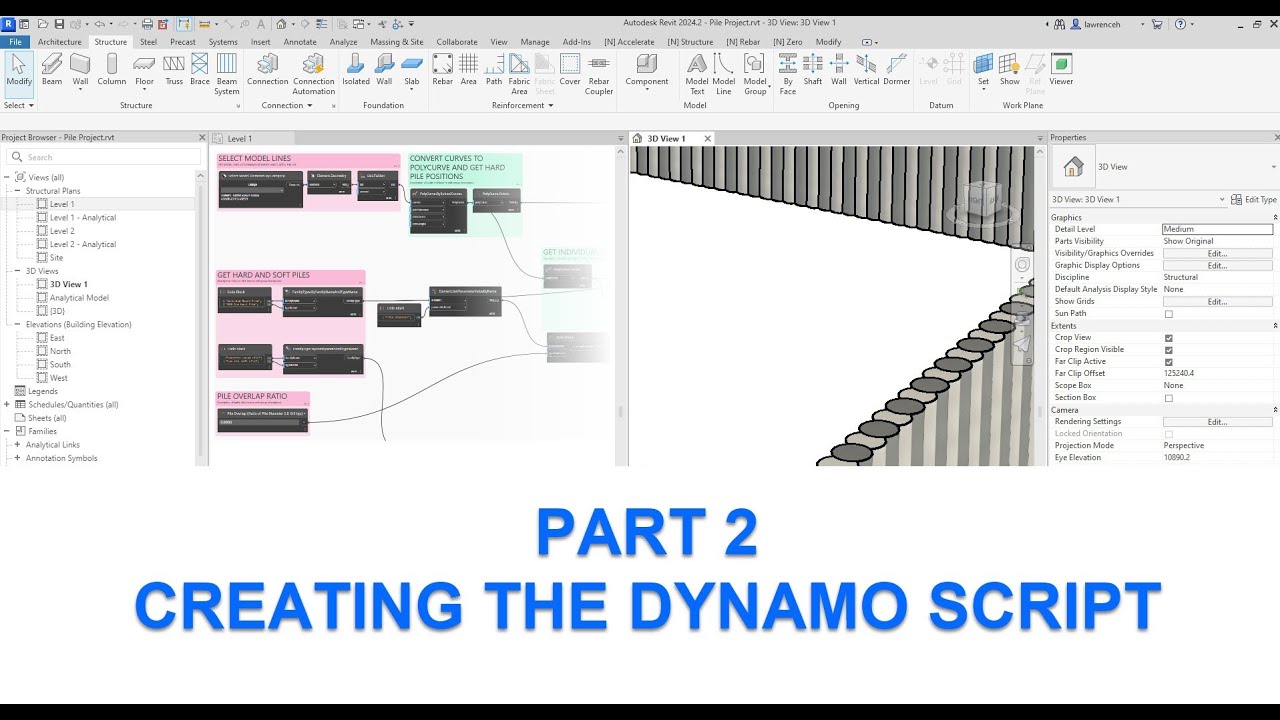 Revit Secant Piles Wall Automation - Part 2