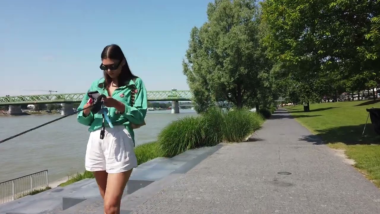 Eurovea Bratislava - Danube river bank walking tour (summer 2023)