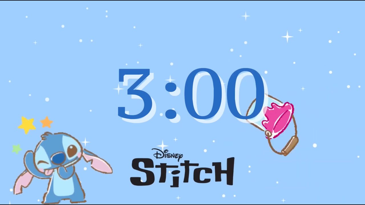 Stitch 3 minute timer Sport and Study with Stitch Classroom Sport timer Pomodoro Timer