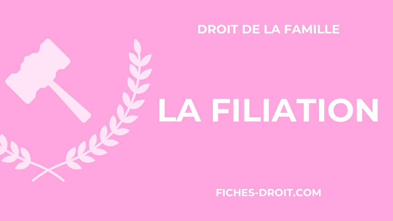 La filiation : définition et modes d'établissement