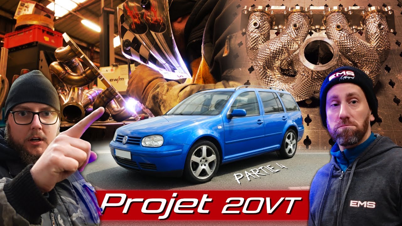 On fait un collecteur unique pour la Golf 4 Break 20vt de Mario !