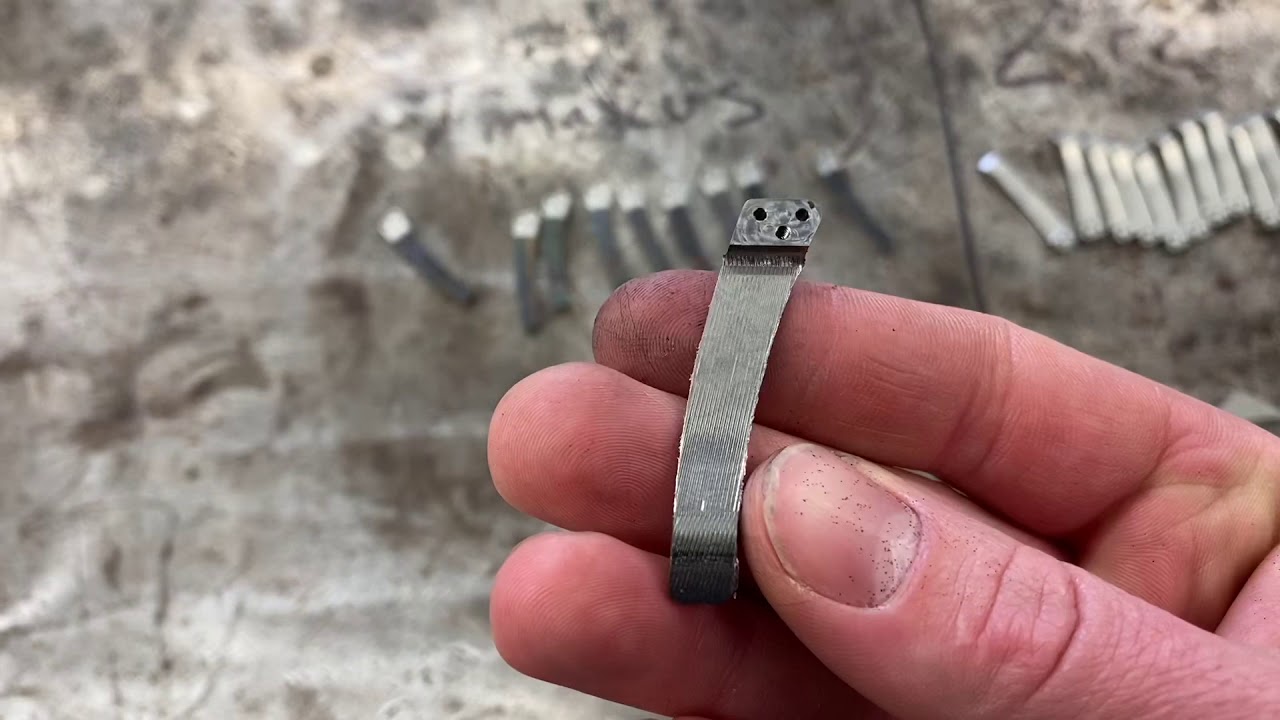 Making Clips out of Black Timascus and Zirconium