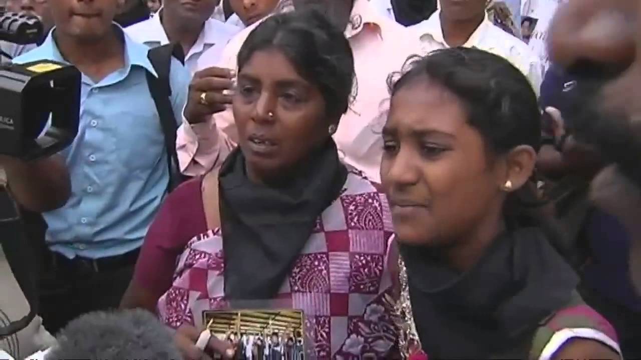 PM mobbed by grieving Tamil mothers