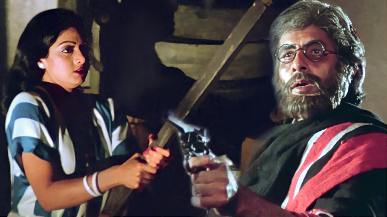 डेविड के ऊपर हुआ अचानक हमला | Hindi Movie | Aakhree Raasta | Amitabh Bachchan, Sridevi, Jaya Prada