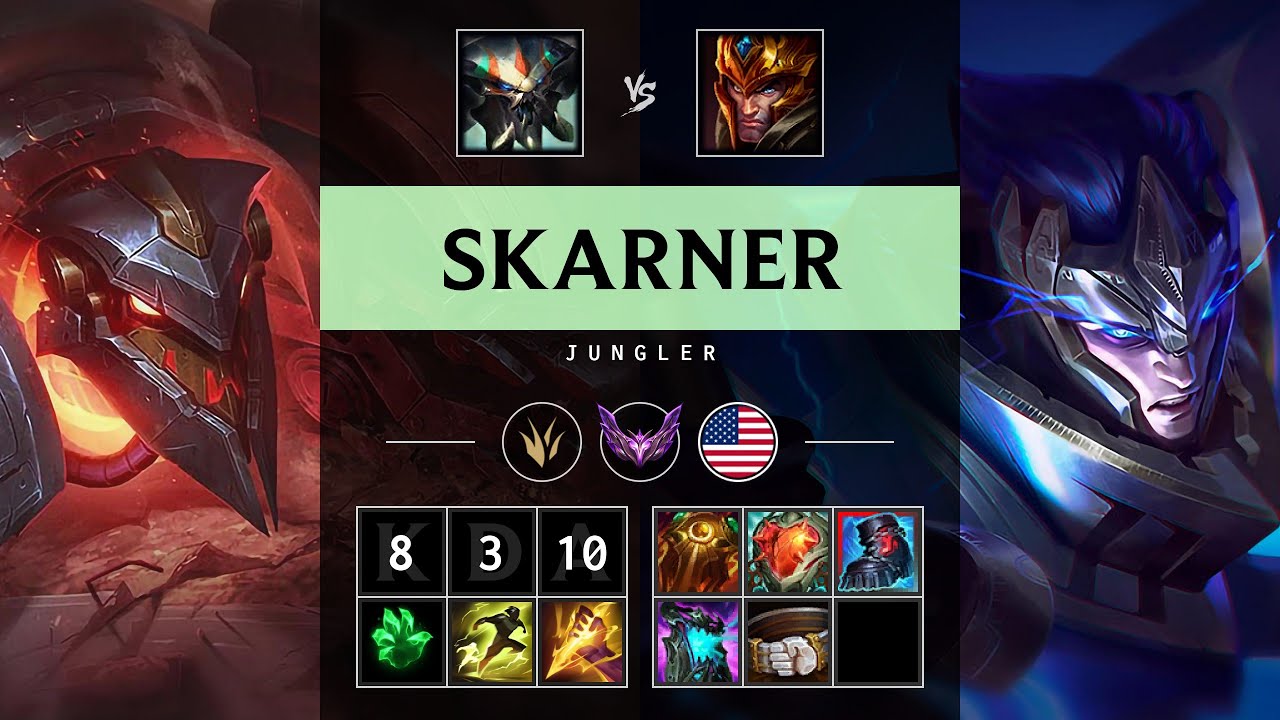 Skarner Jungle vs Jarvan IV - NA Master Patch 25.12