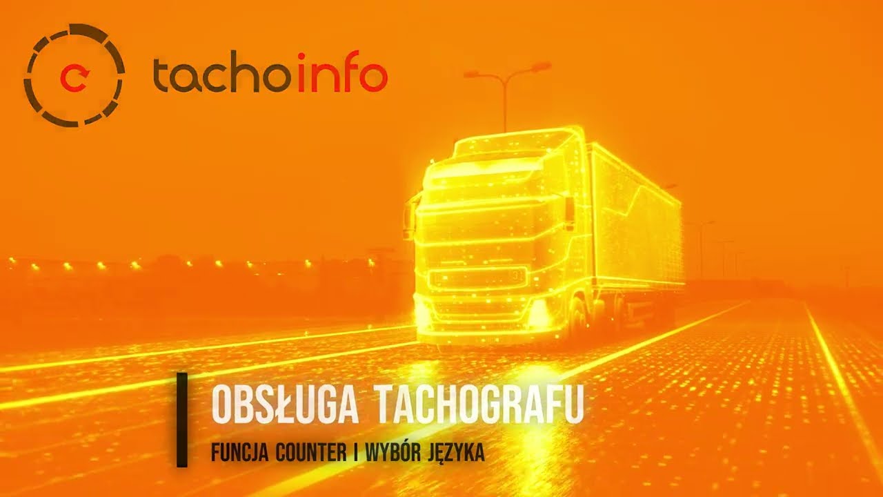 Obsługa tachografu - COUNTER + ZMIANA JĘZYKA